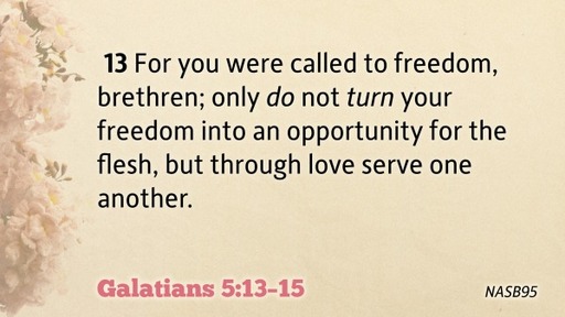 Galatians 5:13-15