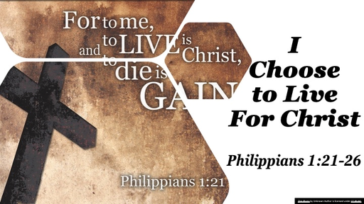 Philippians Choosing Joy