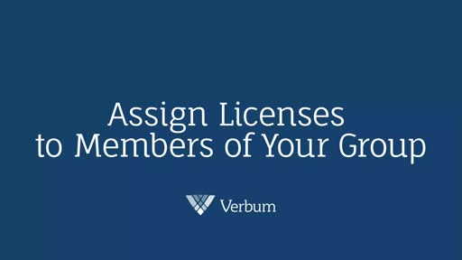 Assign Licenses to Members of Your Group