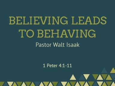 Believing Leads to Behaving