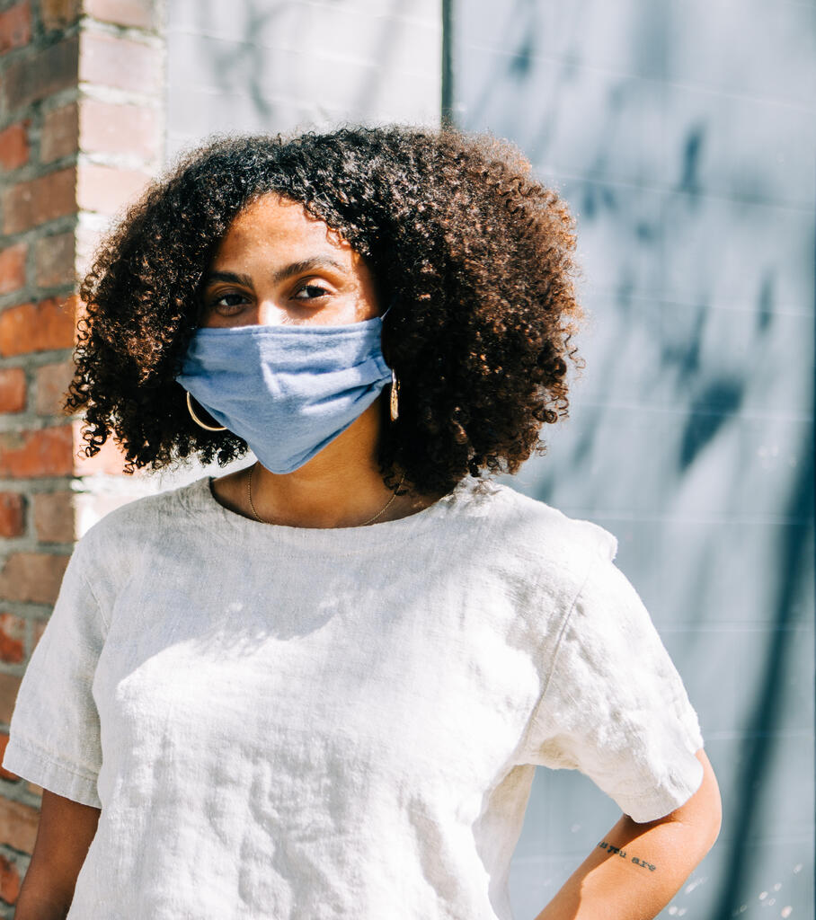 Woman Wearing a Mask large preview