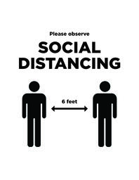 Please Observe Social Distancing  image 1