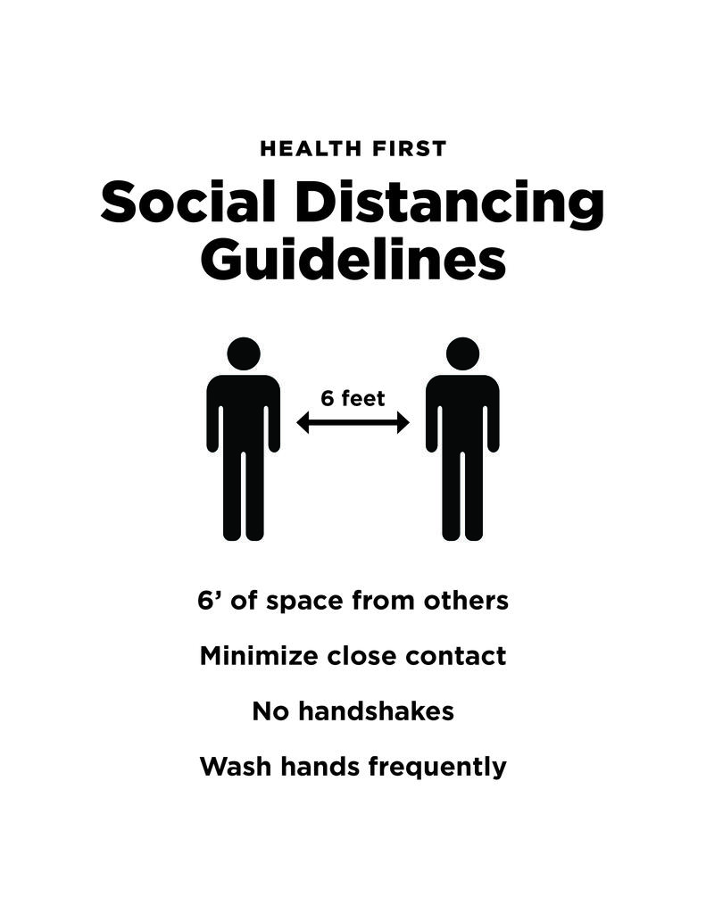 Health First Social Distancing Guidelines large preview