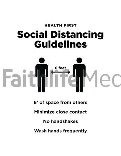 Health First Social Distancing Guidelines