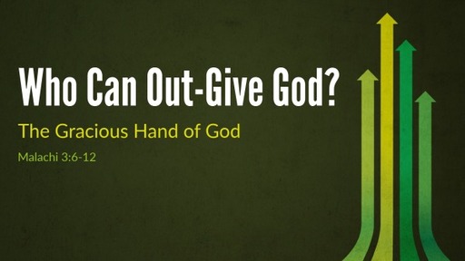 Who Can Out-Give God?