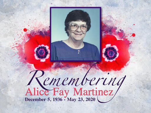 Alice Martinez Memorial Service | Friday, June 5, 2020 1:00PM