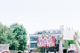 Peaceful Protesters with Black Lives Matter Signs  image 2