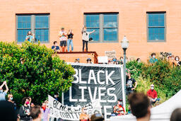 People Gathered Together at a Black Lives Matter Rally  image 3