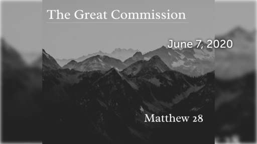 The Great Commission: A Life-Giving Mission