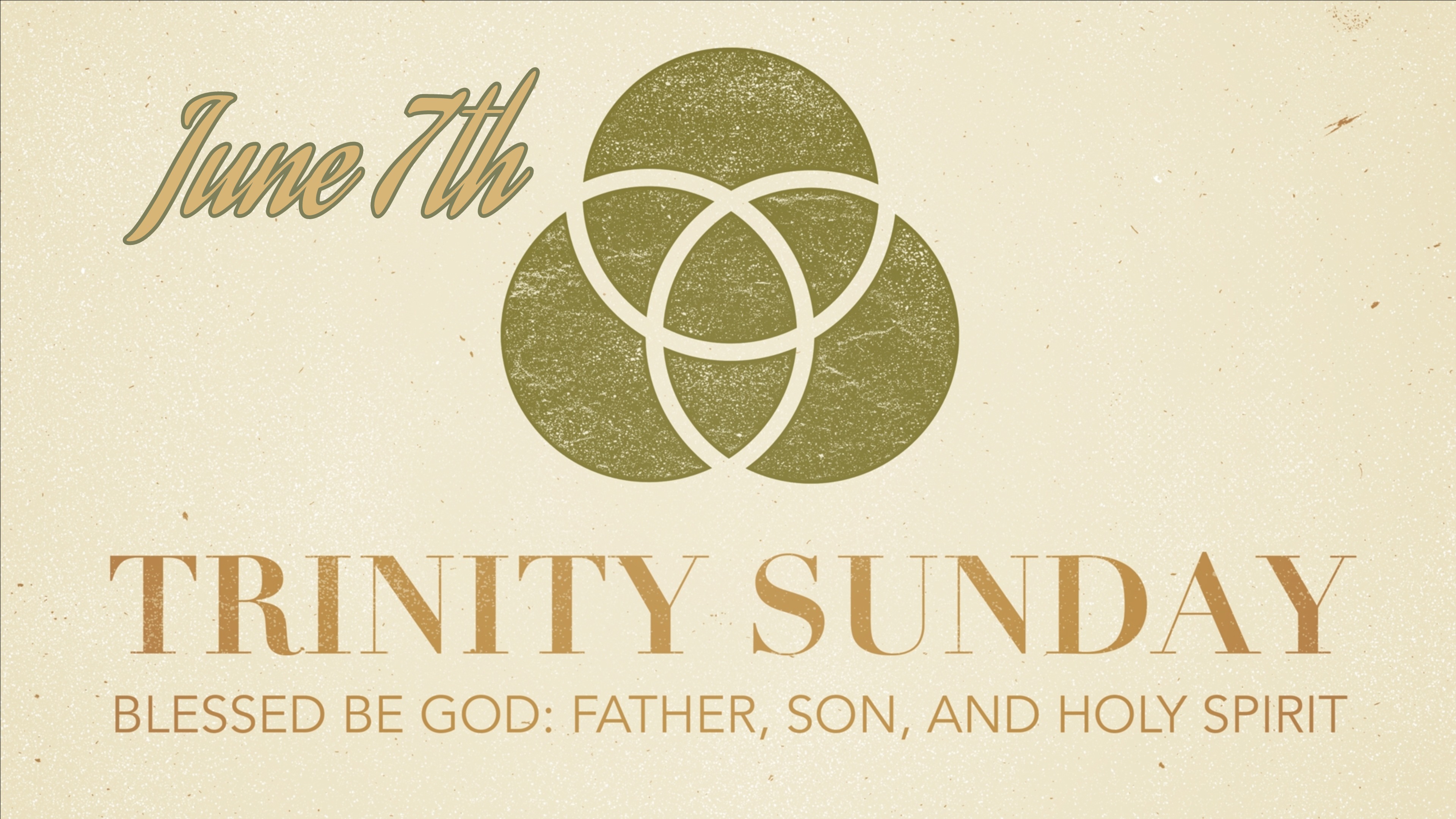 Trinity Sunday June 7, 2020 Concordia Lutheran Church