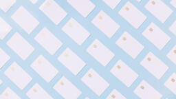 White Credit Cards on a Blue Background  image 7