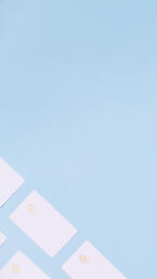 White Credit Cards on a Blue Background  image 1