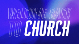 Welcome Back To Church Bokeh  PowerPoint image 1