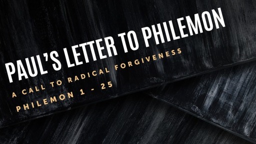 Paul's Letter to Philemon