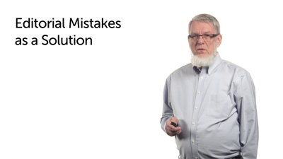 Big Numbers: Editorial Mistakes as a Solution