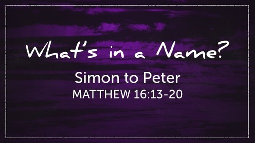 Simon to Peter