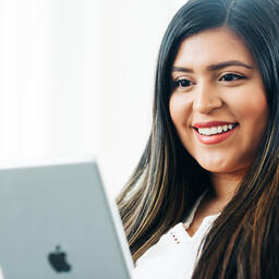 Woman Studying on an iPad  image 3