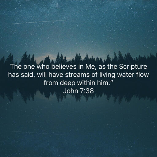 John 7:38 John 7:38