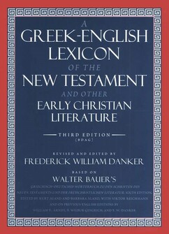 A Greek–English Lexicon of the New Testament an...