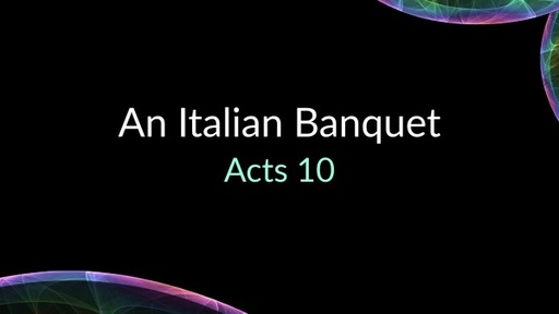 An Italian Banquet