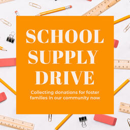 School Supply Drive Yellow  PowerPoint image 5