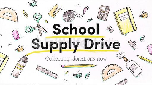 School Supply Drive Pencil