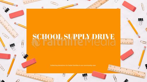 School Supply Drive Yellow