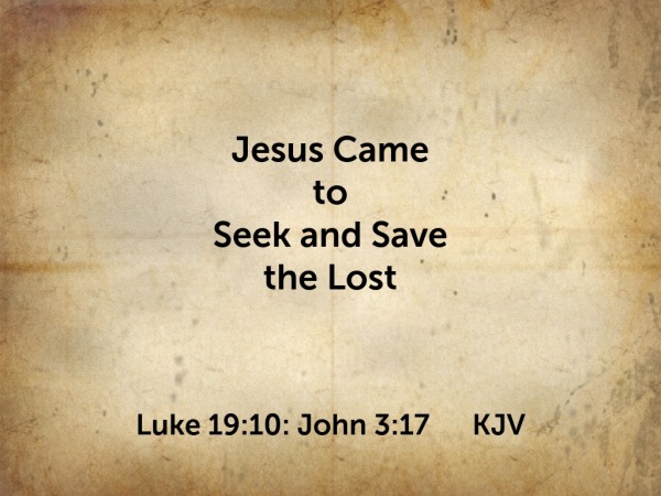 2020.07.19p Jesus Came to Seek and Save the Lost - Logos Sermons