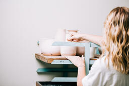 Woman in a Pottery Studio  image 1