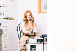A Woman Making Pottery  image 9