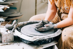 Pottery Being Made on a Pottery Wheel  image 3
