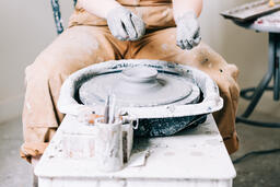 Pottery Being Made on a Pottery Wheel  image 3