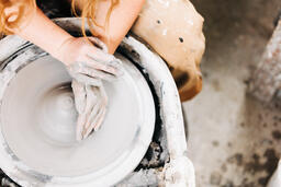 A Woman Making Pottery  image 3