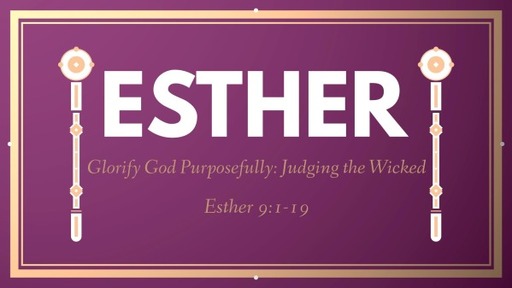Glorify God Purposefully: Judging the Wicked