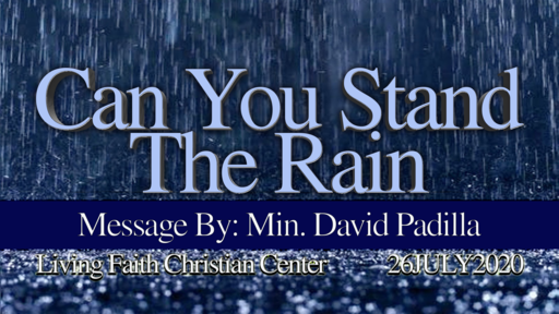Can You Stand The Rain?