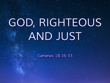 God, Righteous and Just