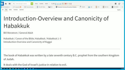 Habakkuk Introduction-Overview and Canonicity of Habakkuk