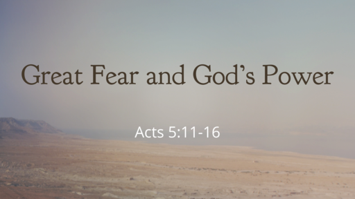 Great Fear and God's Power