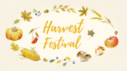 Harvest Festival Yellow  PowerPoint image 1