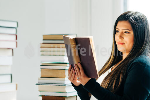 Woman Reading a Book