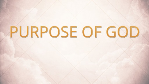 Purpose of God