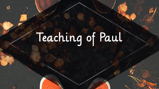 Teaching of Paul