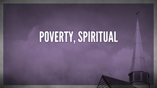 Poverty, spiritual