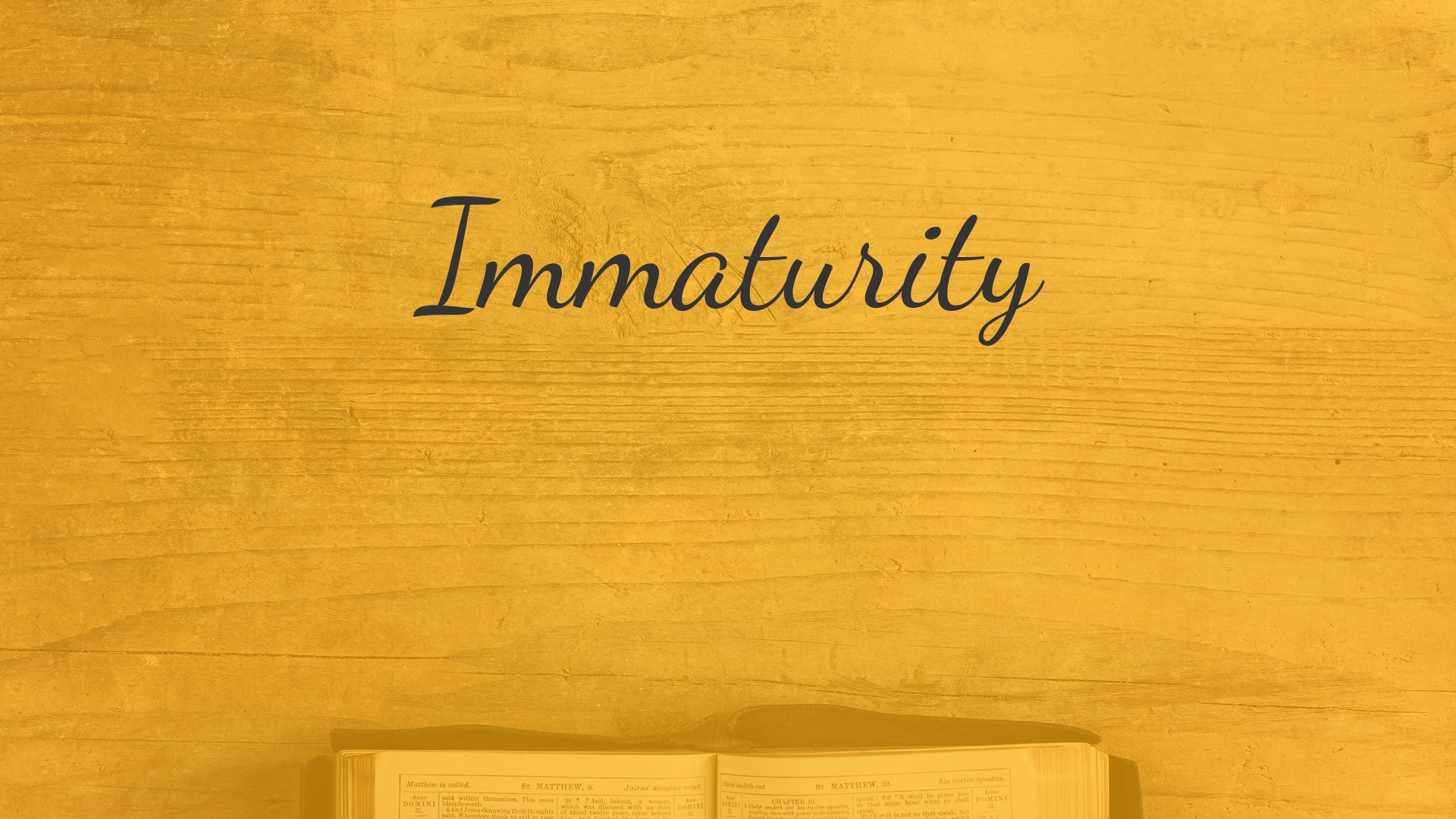 immaturity-logos-sermons