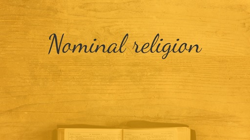 Nominal religion