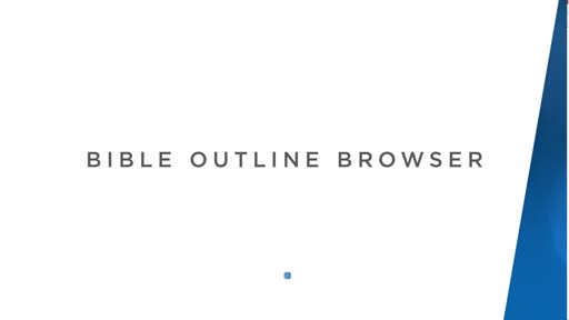 Bible Outline Browser