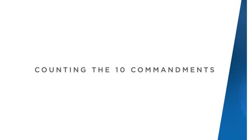 Counting the Ten Commandments