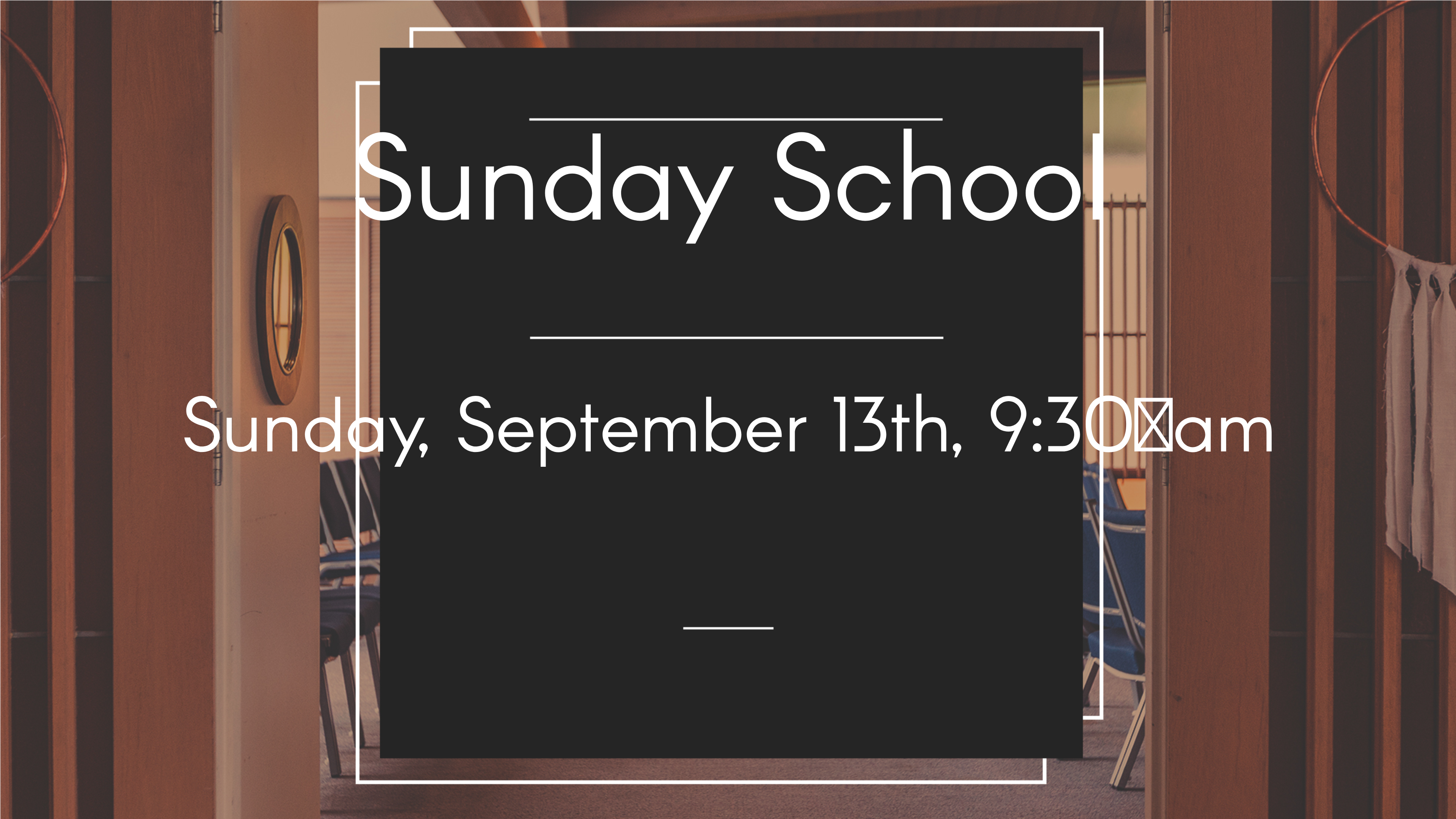 Sunday School