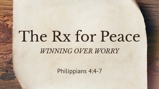 The Rx for Peace