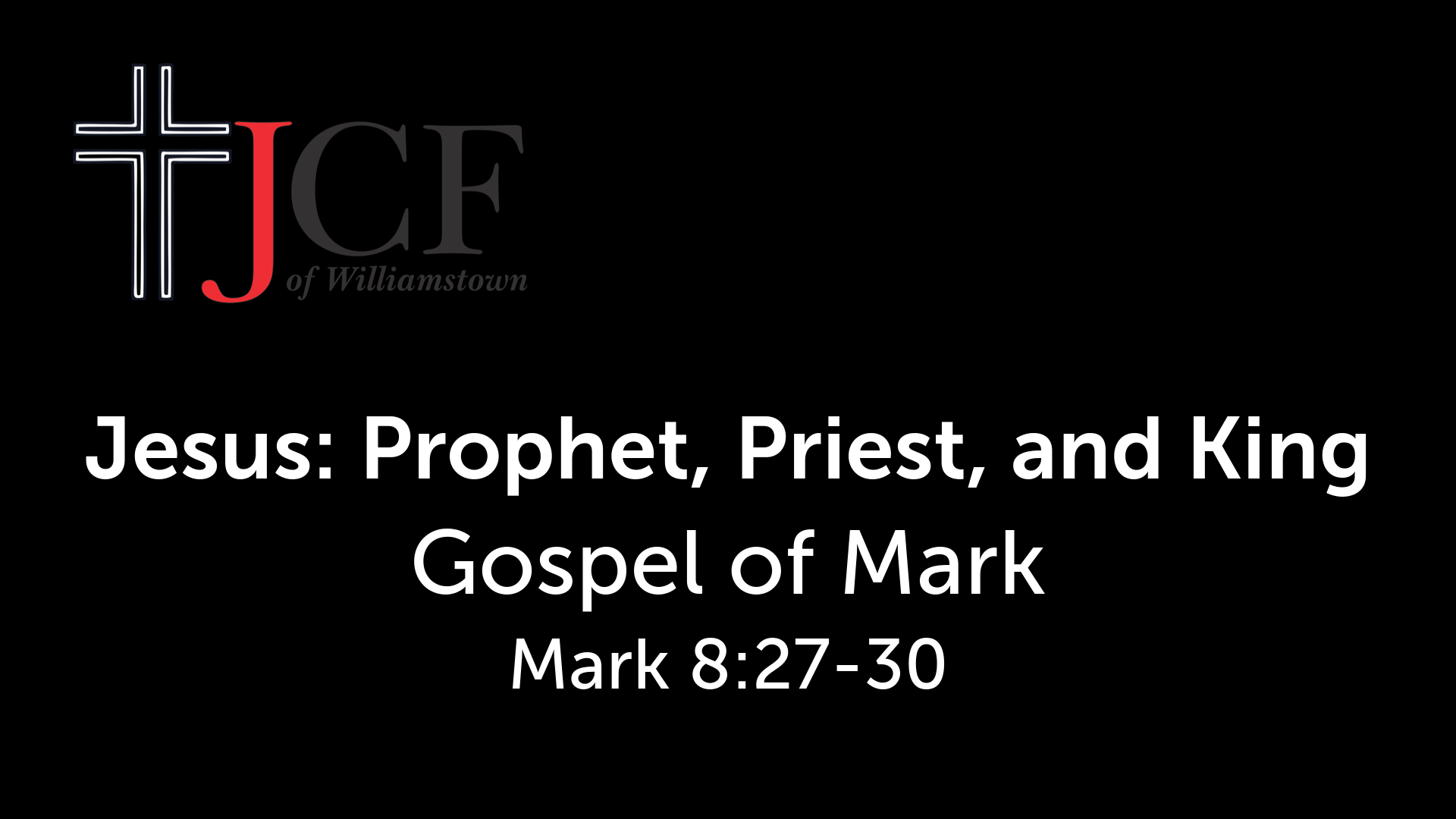 Jesus: Prophet, Priest, and King - Logos Sermons